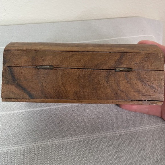 Vintage JCS Co Hand Carved Wood Elephant Napkin Rings Set Of 6 With Wooden Box - Picture 7 of 16